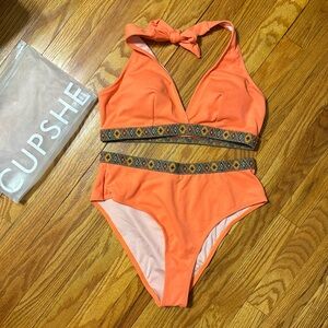 NWT Cupshe orange bikini